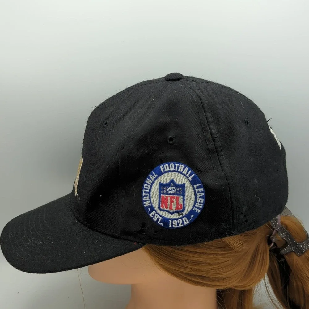 *HOLES* Vintage Starter New Orleans Saints Fitted Cap Hat 7 1/4 Wool Distressed